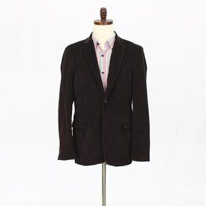 Joseph Abboud 38R Brown Solid 2-Button Sport Coat Blazer Jacket T517